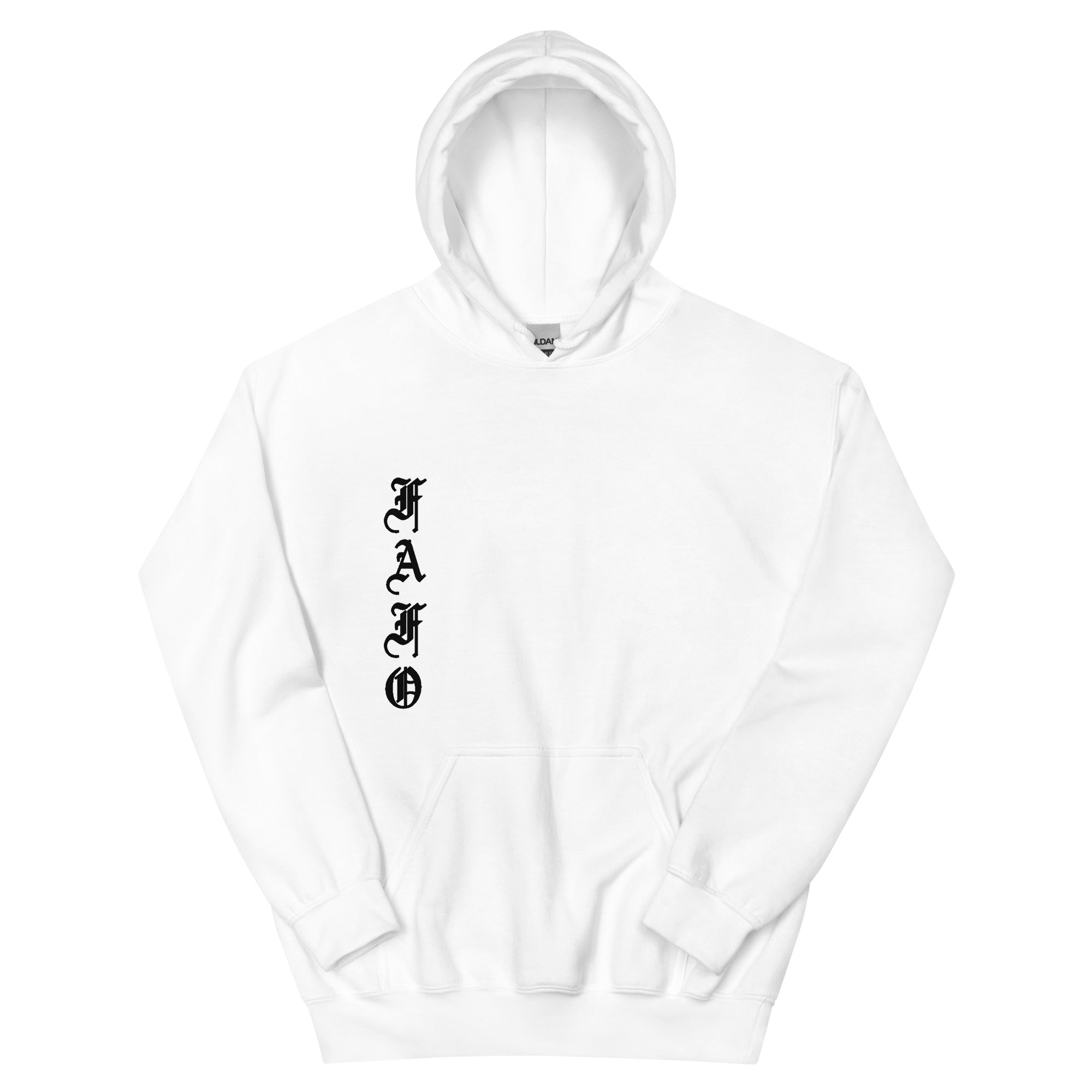 White hoodie with hot sale chinese writing